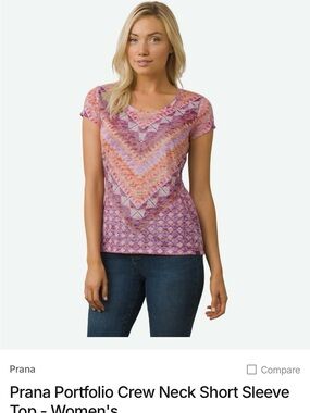 Prana Portfolio Crew Neck Short Sleeve Top - Women's